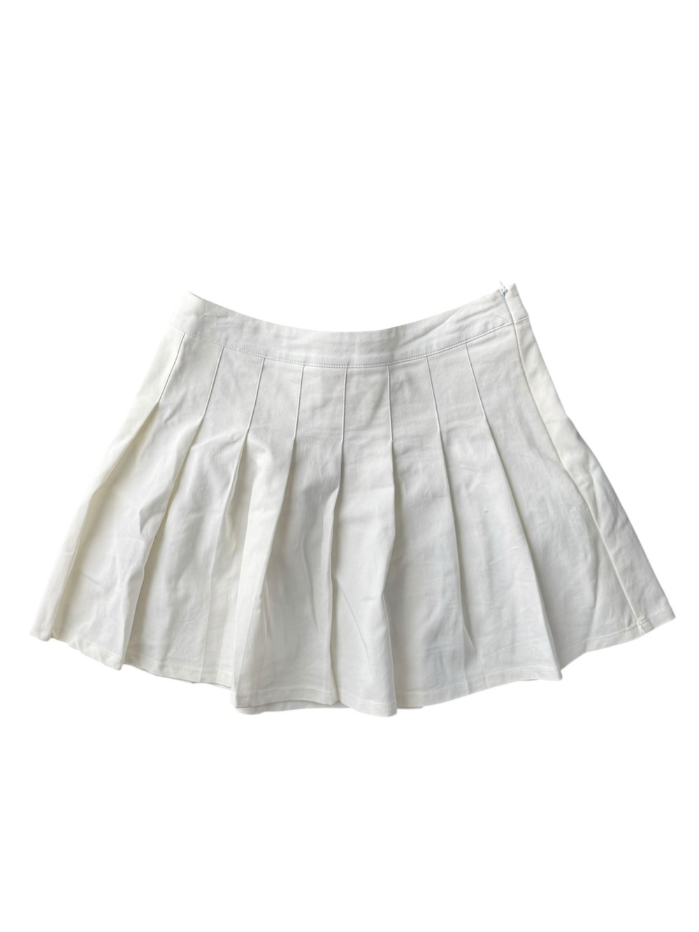 Mable Classic White Pleated Skater Skirt Size M